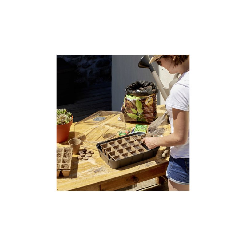 EDA mini serre L, 15,7 litres, anthracite, 56×25×24 cm